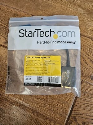 StarTech DP2VGA2 Display Port to VGA Video Adapter - Black - Image 1 of 4
