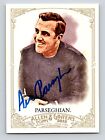 Ara Perseghian Autographed Signed Topps Allen Ginter Notre Dame Football Card