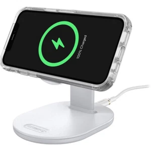 OTTERBOX iPhone Wireless Charging (15W) Stand MagSafe White + 30W APPLE CHARGER - Picture 1 of 9