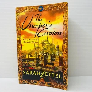 Libro de la Trilogía The Usurper's Crown de Sarah Zettel Isavalta 2a Edición Grande PB - Imagen 1 de 6