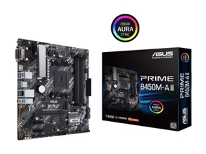 (Factory Refurbished) ASUS Prime B450M-A II AMD DDR4 AM4 Micro ATX Motherboard - Picture 1 of 5
