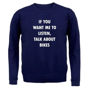 If You Want Me To Listen, Talk About Bikes - Kids Hoodie / Sweater - Bike - Picture 1 of 20