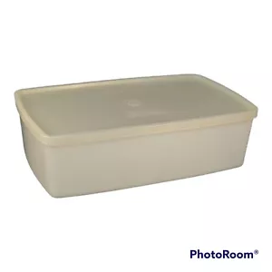 Tupperware White Pak N Stor Container 713-5 With Lid 714-4 Storage Vintage - Picture 1 of 5