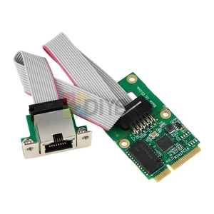 M.2 RJ45 Network Card 2.5G/100/1000Mbps M.2 PCI-E To Gigabit Ethernet Card PC - Picture 1 of 4