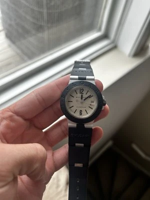 BVLGARI AL38A Aluminum Black Men's Watch L18537 Dead battery Timepiece 3 ATM - Image 1 of 4