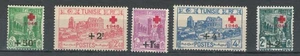 TUNISIA FRENCH COLONIES Historical Sites RED CROSS OVERPT MH SET LOT(TUN 642) - Picture 1 of 1