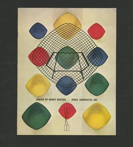 1966 Knoll Associates HARRY BERTOIA CHAIRS Herbert Matter Photos rare catalog - Picture 1 of 10