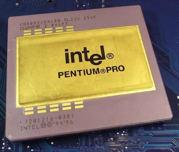 Intel pentium pro 180mhz kb80521ex180 sl22u 256k w/ heatsink - Image 1 of 1
