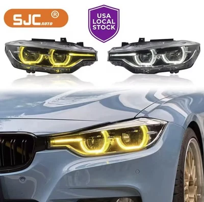 LED ESTILO LCI se adapta a halógeno 2013-19 BMW F30 320i 328i 335i doble DRL  Foto 1 de 4