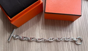 Neu Hermes Chaine d'ancre Armband, mittleres Modell Silber 925 Gr. 15 Glieder - Bild 1 von 7