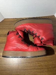 Puma The Ren wasserdichte Leder Freizeit Stiefel Kirschrot Barbados 366511 Größe 12 - Bild 1 von 10
