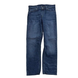 Levis 504 Commuter Jeans W32 L29 Mens Dark Blue Regular Fit Stretch Denim (E) - Picture 1 of 9