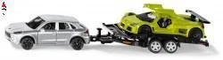 SIKU 1/55 CAR WITH TRAILER - Immagine 1 di 1
