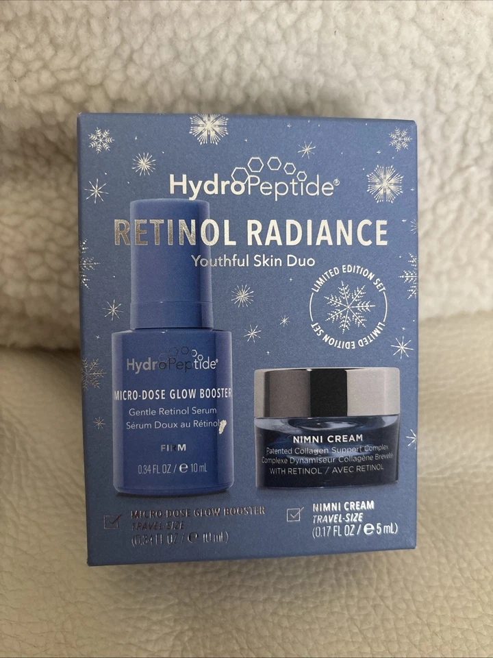 Hydropeptide Retinol Radiance Kit Micro-Dose Glow Booster Nimmi Cream Travel Siz - Image 1 of 2