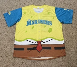 Seattle Mariners SpongeBob Schwammkopf Tag Trikot SGA 8/3/2025 Größe Large - Bild 1 von 7