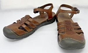 Keen Women Shoe Paradise Size 10M Brown Leather Sandals - Picture 1 of 14