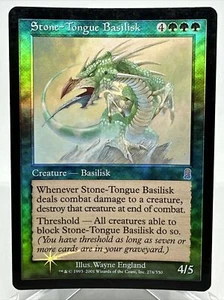 LÁMINA DE BASILISCO ORIGINAL ODYSSEY - Magic the Gathering - LP/MP - Imagen 1 de 2