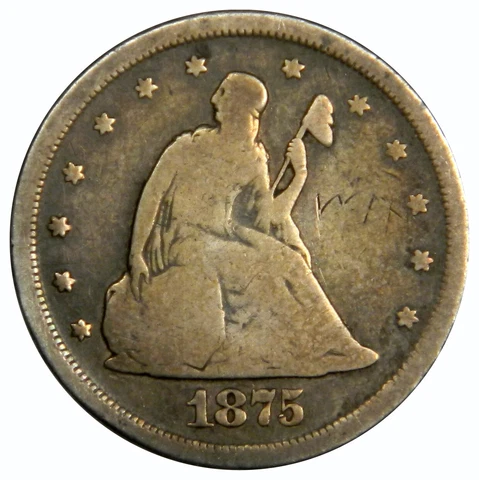 1875-S TWENTY CENT PIECE ~ SOLID FINE PRICED RIGHT! INV#3 Cover