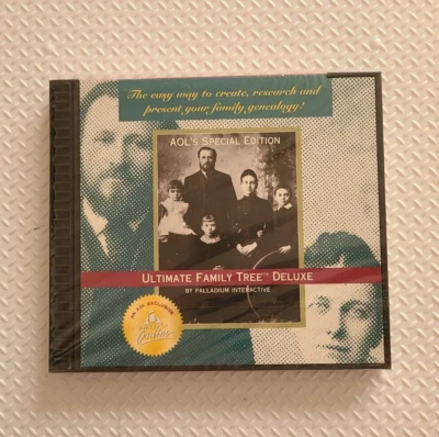 NEW! - AOL - Ultimate Family Tree: Deluxe Create Research Family Genealogy - CD - Image 1 of 3
