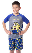 Despicable Me Boys' Minions Bello? Raglan Sleep Pajama Set Shorts Shirt