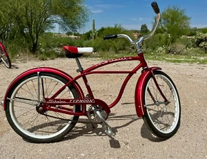 1962 Schwinn 20” Straight Bar Typhoon Boys' Red Fully Restored Collector - Picture 1 of 15