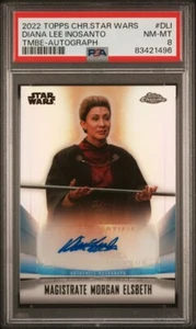 Topps Star Wars Diana Lee Inosanto as Magistrate Morgan Elsbeth Auto PSA 8 - Picture 1 of 2
