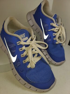 Nike Free 5.0 Violet Blue Force 580565-500 Lightweight Girl's Size 3.5Y - Image 1 of 4