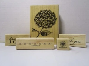 Stampin Up Because I Care Hostess set Wood Mount Rubber Stamps - Gently Used - Picture 1 of 8