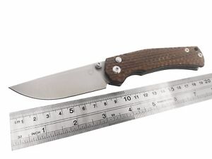 SixLeaf Outdoor Knife With D2 Blade Micarta Handle Fast Open Folding Knife SL-18