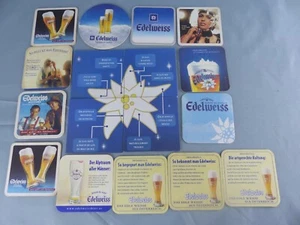 Lot de 17 SOUS BOCK EDELWEISS export FRANCE beer mats bierviltje Bierdeckel B15 - Picture 1 of 2