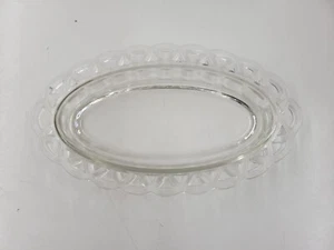 Vintage Molded Glass Relish Dish. Clear Glass. Unbranded - Picture 1 of 8
