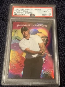 Tiger Woods 2023 UD Goodwin Champions Splash of Color Cosmic /199 PSA 10 GEM - Picture 1 of 2
