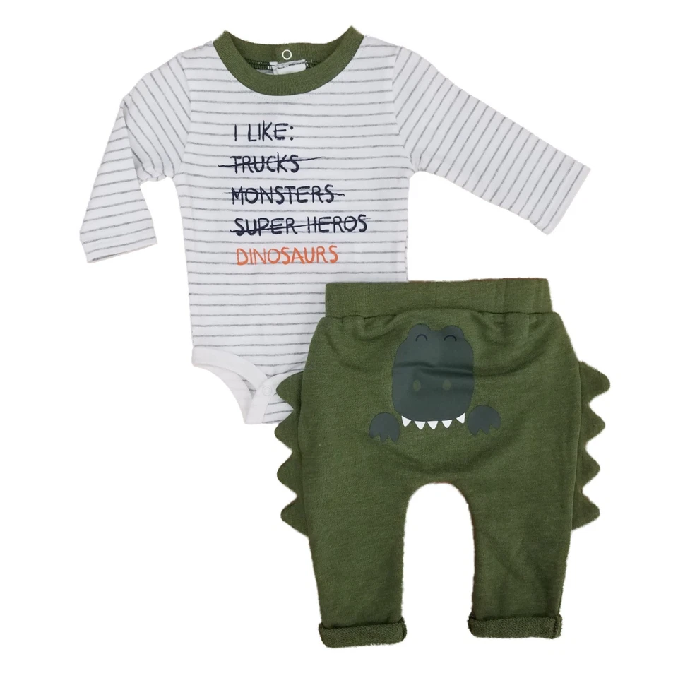 Conjunto de body y pantalón manga larga I Like Dinosaurs de 2 piezas para bebés niños Foto 1 de 1