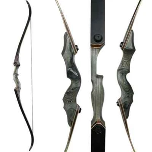 25-50 Pound Left Hand Archery Recurrent Bow Outdoor Wooden Handmade Bow - Picture 1 of 20