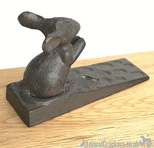 Cast iron 'Talking' mouse on cheese wedge door stop decoration mice lover gift