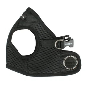 Puppia Soft Polyester Adjustable Dog Vest Harness Black XL - Picture 1 of 2