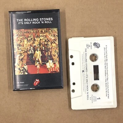 ROLLING STONES Cassette Tape 70s ITS ONLY ROCK N ROLL AINT TOO PROUD TO BEG - Image 1 of 4