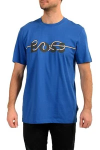 Hugo Boss Men's "Tessler 178" Slim Fit Blue Short Sleeve T-Shirt US 2XL IT 56 - Picture 1 of 6
