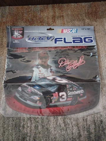 Dale Earnhardt Sr Hood Shaped The Intimidator Mini Flag NASCAR Racing Hi-Rev New Cover