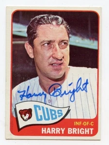 Harry Bright signiert 1965 Topps High #584 Cubs fast neuwertig garantiert authentisch KOA - Bild 1 von 1