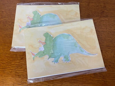 Julia Azar Triceratops Dinosaur Invitations 10 Cards, 11 Envelopes(Lot Of 2) New - Image 1 of 4