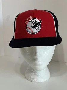 Cincinnati Reds Mr Red Hat Cap Cooperstown Coll 1918 Fitted Size 7 Baseball - Picture 1 of 12