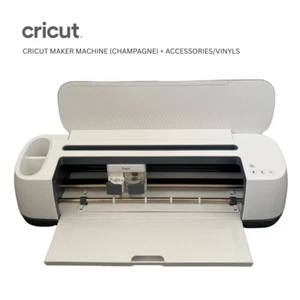 Cricut Maker Machine – Champagne (RRP $640) – Like New incl. accessories/vinyls - Picture 1 of 14