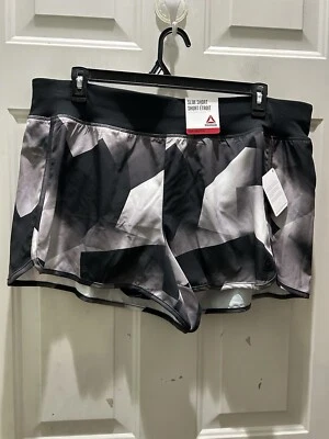 New!Reebok Black/Grey Slim Shorts With Rear Waistband Pocket & Liner. Size XXXL. - Image 1 of 4