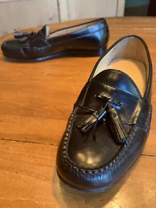 Mocassini Cole Haan in nappa nera 8 D - Foto 1 di 11