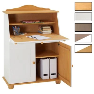 Sekretär Schreibtisch Schreibsekretär Landhausstil Schreibkommode mit Klappe - Bild 1 von 26