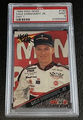PSA 9 Dale Earnhardt Jr. 1994 Wheels High Gear Day 1 #183 Jr Mint Rookie Card - Image 1 of 4