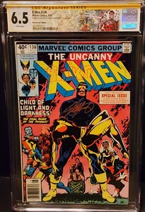 X-MEN #136 - 8/80-SIGNATURE SERIES SIGNED "SNIKT" SKETCH CHRIS CLAREMONT CGC 6.5 - Picture 1 of 6