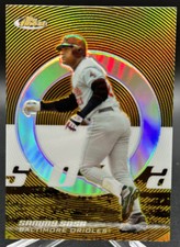 SAMMY SOSA BALTIMORE ORIOLES 2005 TOPPS FINEST #10 GOLD REFRACTOR /49