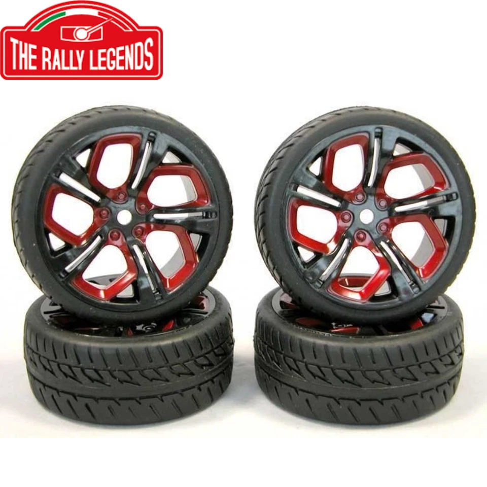 The Rally Legends EZRL3040 Cerchi Devil TMR 1/10 26MM (4) RC Car Wheels Rim Tire - Image 1 of 1